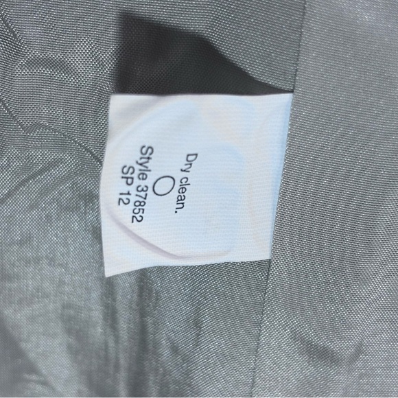 J CREW Sz 12 Blazer Schoolboy Pockets Lined Crinkled Fabric Shoulder Pads - Picture 9 of 10